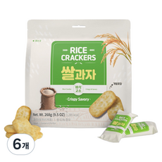 바삭고소 쌀과자 고소한맛, 268g, 6개