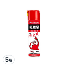PUFF DINO 恐龍 蟑螂螞蟻藥, 600ml, 5瓶