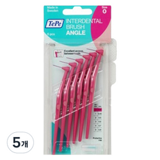TePe 緹碧 G字型牙間刷牙間刷 角度 0.4mm 粉色, 6入, 5個