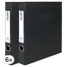 마이다스 PVC 고주파 D링 A4 바인더 3공 3cm, 흑색, 6개