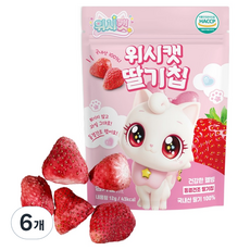 리더스인팜 위시캣 딸기칩, 6개, 12g