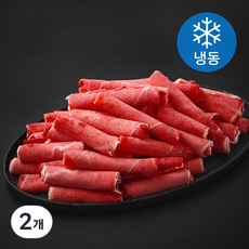 레커컷 호주산 소고기 샤브샤브용 (냉동), 2개, 1kg