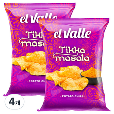 Elbaetika Masala 薯片, 4個, 120g