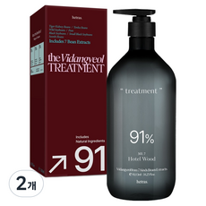 헤트라스 비단결 퍼퓸 헤어 트리트먼트 호텔 우드, 2개, 1.013L