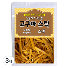 달콤하고 바삭한 골드 고구마스틱, 500g, 3개
