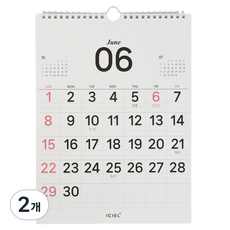 Iciel design 2026 壁掛式線圈日曆, 2個, 混合顏色