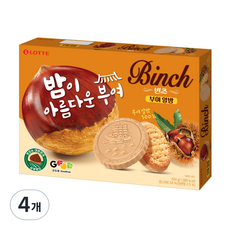 롯데웰푸드 빈츠 부여 알밤, 204g, 4개