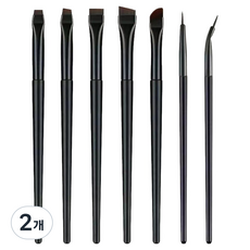 비앙티노 아이라인 눈썹 브러시 7종 BRS276, 2개, 블랙