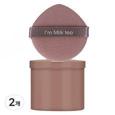 Allwelly 優質保濕粉底氣墊粉撲 TSP2548 7入, 2個, 水滴棕色