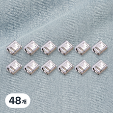 Angplus 超簡易褲長固定修補夾 1.5 x 2 cm, 48個, 透明