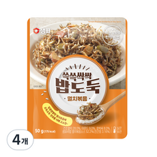 샘표 쓱쓱싹싹 밥도둑 멸치볶음, 50g, 4개