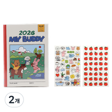 Dailylike 2026 My Buddy 日記本, 2個, 02 Ivory