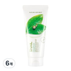 NATURE REPUBLIC 清新草本蝸牛潔面乳, 6個, 170ml