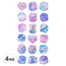 경이상점 실링왁스 스티커 18개입, C 미드나잇 판타지, 4세트