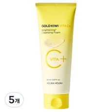 홀리카홀리카 골드키위 비타 C+ 브라이트닝 클렌징 폼, 5개, 150ml
