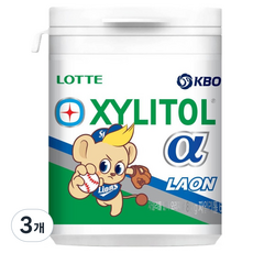XYLITOL KBO Alpha 原味口香糖 三星獅, 86g, 3個