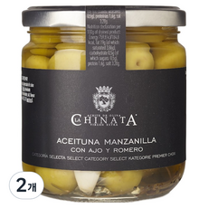 LA CHINATA 希那塔 曼薩尼拉橄欖與大蒜迷迭香, 340g, 2個
