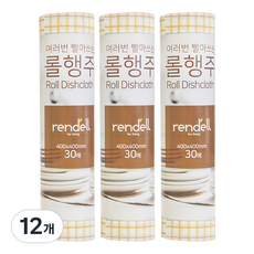 리앤델 일회용 빨아쓰는 롤행주 대형, 30매입, 12개