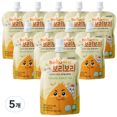 아올다 hello아이 유기농 보리보리 보리차 10p, 100ml, 5개