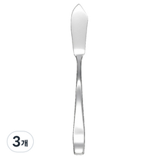 Kitchen Ire Miller 西式餐具 沙拉餐具 奶油刀, 銀色, 3個
