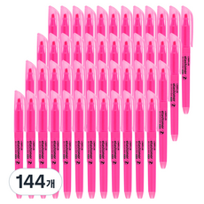 라인플러스 엘라스토머 눈물없는 탄력 형광펜 오리지날, 핑크, 144개