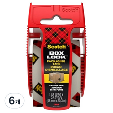 3M 思高 Box Lock 包裝膠帶 195 48mm x 20m, 6個, 透明