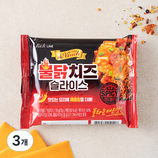 드빈치 불닭치즈 슬라이스, 17g, 7매입, 3개