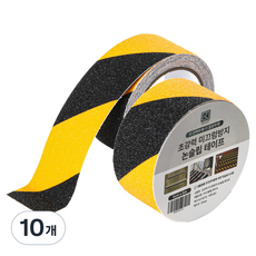 Laon 超強力防滑膠帶 黃黑色, 10個