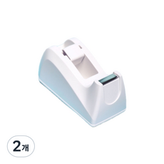 deLi 得力 Pitjim文具用膠帶切割器, 白色, 2個