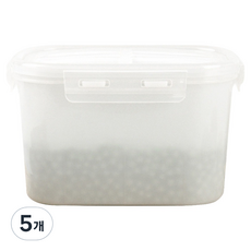 SODA SCHOOL 可確認內容物的重複使用冰箱除臭劑, 5個, 500g