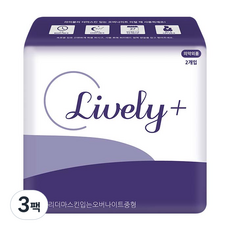 Lively 夜用褲型衛生棉, M(85~95cm), 2片, 3包