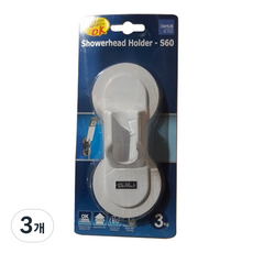 디허브 샤워기 걸이, 화이트, 3개