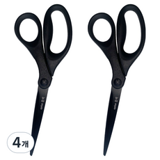 Oplus 塗層剪刀 大, 黑色, 4個