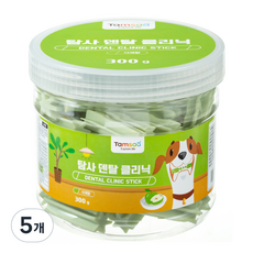 탐사 덴탈 클리닉 반려동물 치석제거 덴탈껌, 청사과맛, 300g, 5개