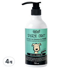 벨버드 퓨어코트 푸들용 샴푸, 4개, 750ml