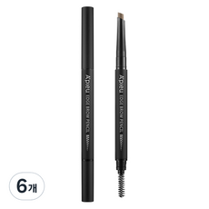 어퓨 엣지 브로우 펜슬, 라이트 브라운, 6개