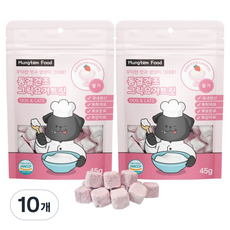 멍템 강아지 유산균 프로바이오틱스 그릭요거트릿 동결건조 간식, 45g, 10개, 딸기