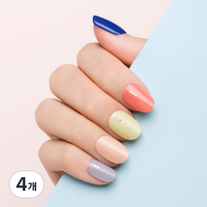 Jello Jello 凝膠指甲貼, 4個, 復古情調