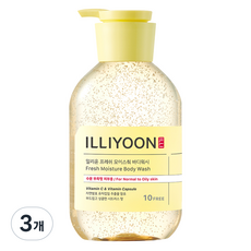 일리윤 프레쉬 모이스춰 바디워시 시트러스향, 500ml, 3개