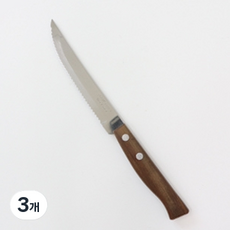 木柄牛排刀 21cm, 單色, 3把
