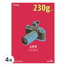 폼텍 고광택 포토용지 230g IH-6022, A4, 80개