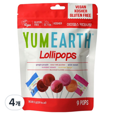 YUMEARTH 棒棒糖 袋裝, 57克, 4個