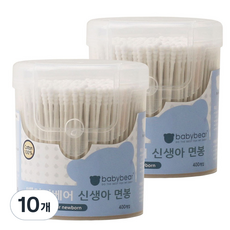 babybear 新生兒棉花棒, 10個, 400入