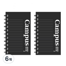 ibis 厚款Campus左翻筆記本, 黑色, 6個