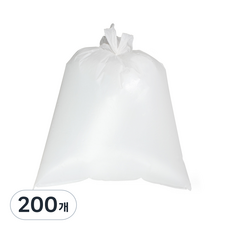 KINGSBONG 平底垃圾袋 白色, 20L, 200枚