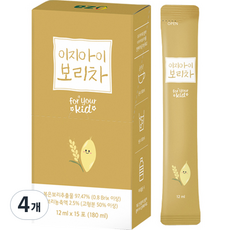 Easy Baby 大麥茶 12ml x 15p, 4個, 大麥茶味, 180ml