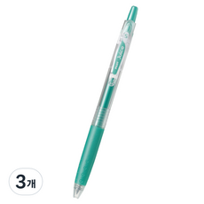 파이롯트 중성펜 쥬스 메탈릭 0.5mm, 메탈그린, 3개