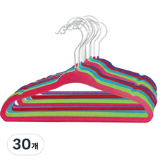 베베훅 베베 논슬립 옷걸이 10P, 혼합, 30개