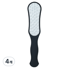 리빙포켓 부드러운 셀프용 발뒷꿈치 각질 제거기 양면 블랙 D형, 150g, 4개, 1개입