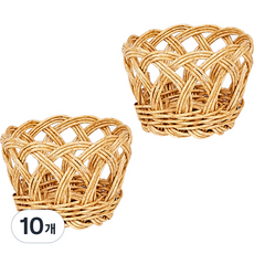 house recipe. PP藤編小物籃, 米色, 10個